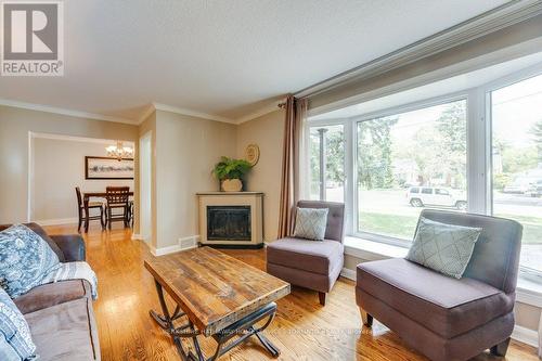 26 Hopecrest Crescent, Toronto, ON - Indoor Photo Showing Living Room With Fireplace