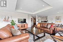 View of front hallway, from living room - 