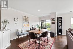 Dining room, view of balcony door - 