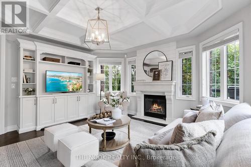 28 Coach Crescent, Whitby (Taunton North), ON - Indoor Photo Showing Living Room With Fireplace