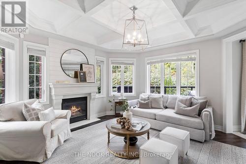 28 Coach Crescent, Whitby (Taunton North), ON - Indoor Photo Showing Living Room With Fireplace