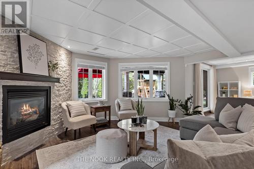 28 Coach Crescent, Whitby (Taunton North), ON - Indoor Photo Showing Living Room With Fireplace