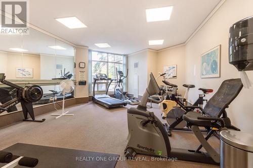 317 - 712 Rossland Road E, Whitby (Pringle Creek), ON - Indoor Photo Showing Gym Room