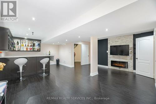 4 Hagerman Road, Brampton (Toronto Gore Rural Estate), ON - Indoor Photo Showing Living Room With Fireplace