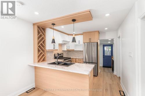 281 Normanhurst Avenue, Hamilton (Normanhurst), ON - Indoor Photo Showing Kitchen With Double Sink