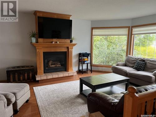 1311 Heidgerken Crescent, Humboldt, SK - Indoor Photo Showing Living Room With Fireplace