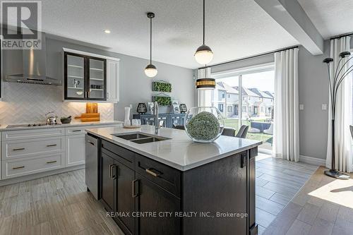 1255 Emma Chase Drive, London, ON - Indoor Photo Showing Kitchen With Double Sink With Upgraded Kitchen