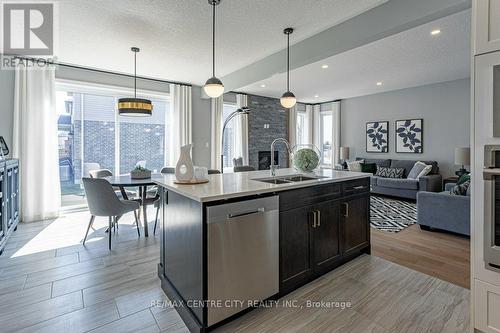 1255 Emma Chase Drive, London, ON - Indoor Photo Showing Kitchen With Double Sink With Upgraded Kitchen