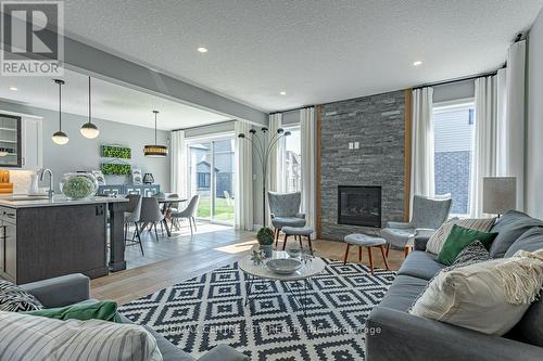 1255 Emma Chase Drive, London, ON - Indoor Photo Showing Living Room With Fireplace