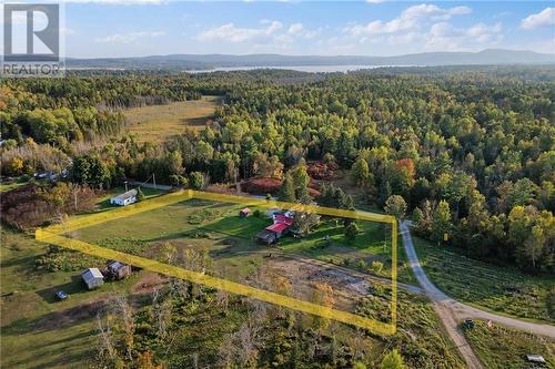 Approximate 1.5 acre lot lines. Property is marked/staked. Calabogie Lake in background. - 5258 Murphy Road, Calabogie, ON - Outdoor With View