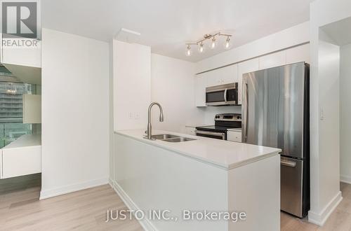 810 - 397 Front Street W, Toronto, ON - Indoor Photo Showing Kitchen With Double Sink