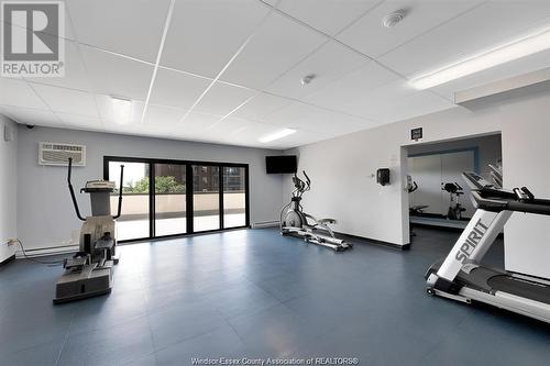 150 Park Street West Unit# 1516, Windsor, ON - Indoor Photo Showing Gym Room