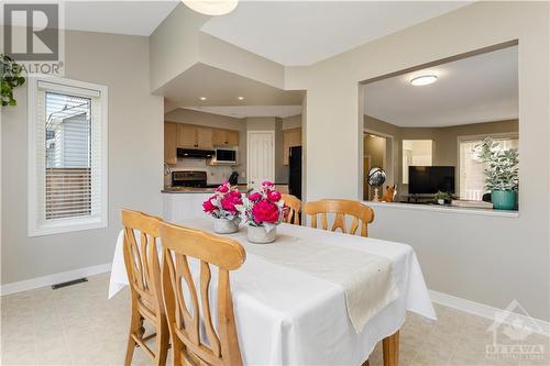 Enjoy entertaining in the expansive living and dining areas, and cook in the bright, open kitchen with a sun filled eating nook. - 48 Eagleview Street, Ottawa, ON - Indoor Photo Showing Dining Room