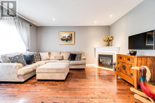 72 Sidney Crescent, Hamilton, ON - Indoor Photo Showing Living Room With Fireplace