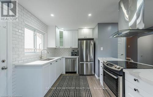 30 Larch Street, Hamilton, ON - Indoor Photo Showing Kitchen With Double Sink With Upgraded Kitchen