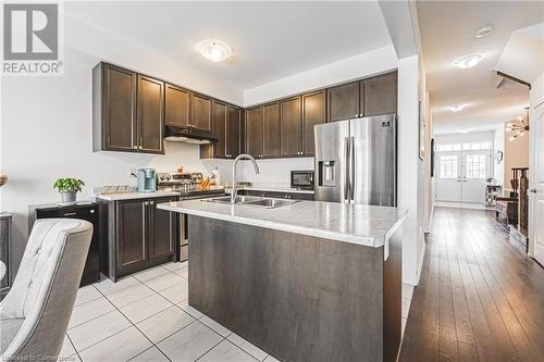 11 Mcwatters Street, Binbrook, ON - Indoor Photo Showing Kitchen With Double Sink With Upgraded Kitchen