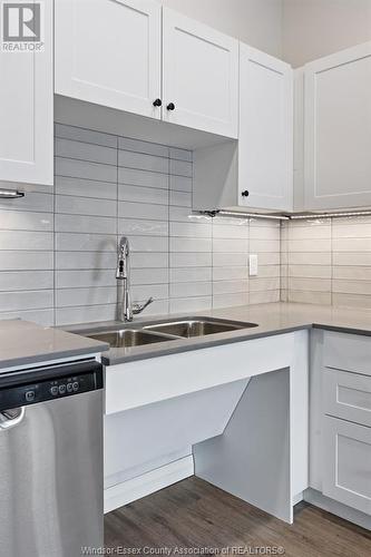 3180 Meadowbrook Lane Unit# 305, Windsor, ON - Indoor Photo Showing Kitchen With Double Sink