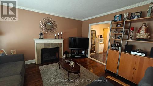 650 Old Weston Road, Toronto (Weston-Pellam Park), ON - Indoor Photo Showing Living Room With Fireplace