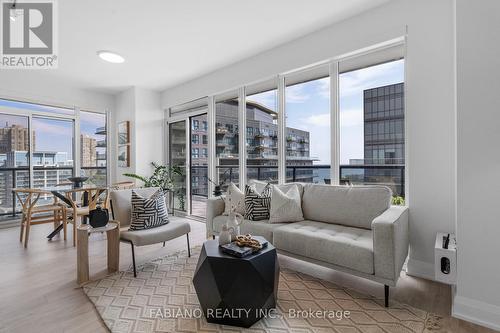 1402 - 56 Annie Craig Drive, Toronto, ON - Indoor Photo Showing Living Room