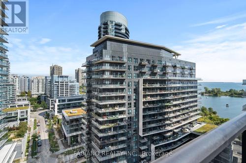 1402 - 56 Annie Craig Drive, Toronto, ON - Outdoor With Body Of Water With Balcony With View