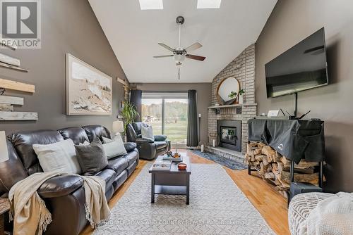 1374 Old Mill Road, Kawartha Lakes (Lindsay), ON - Indoor Photo Showing Living Room With Fireplace