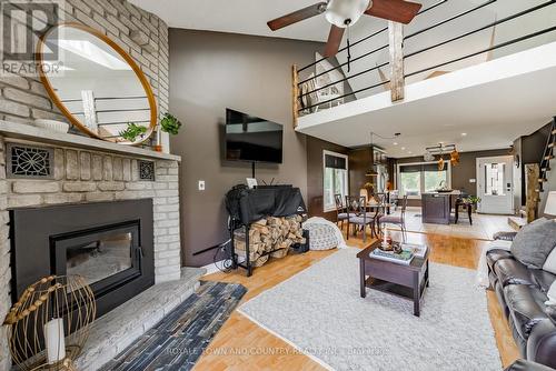 1374 Old Mill Road, Kawartha Lakes (Lindsay), ON - Indoor Photo Showing Living Room With Fireplace