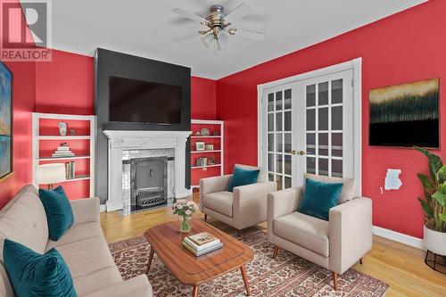 68 Cashin Avenue, St. John'S, NL - Indoor Photo Showing Living Room With Fireplace