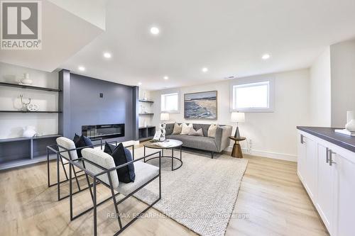 194 Slater Crescent, Oakville (Old Oakville), ON - Indoor Photo Showing Living Room With Fireplace