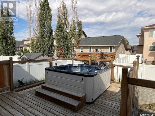 4022 Cumberland Road E, Regina, SK - Outdoor With Deck Patio Veranda With Exterior