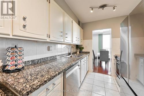 1202 - 44 Longbourne Drive, Toronto (Willowridge-Martingrove-Richview), ON - Indoor Photo Showing Kitchen With Double Sink