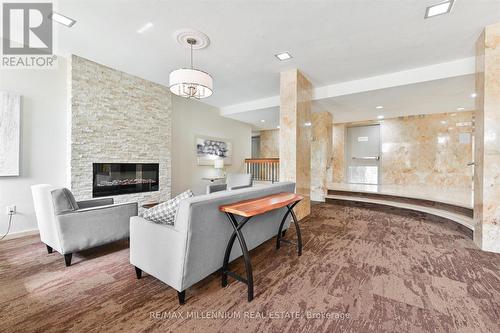 1202 - 44 Longbourne Drive, Toronto, ON - Indoor With Fireplace