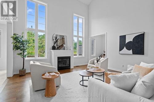 41 Workmen'S Circle, Ajax, ON - Indoor Photo Showing Living Room With Fireplace