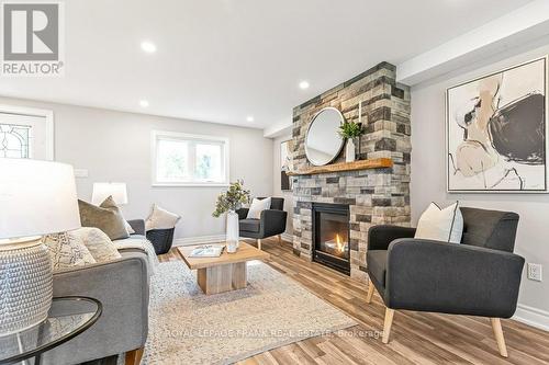 117 Elm Tree Road, Kawartha Lakes (Little Britain), ON - Indoor Photo Showing Living Room With Fireplace