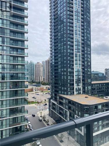 1218 - 4055 Parkside Village Drive, Mississauga (City Centre), ON - Outdoor With Balcony With Facade