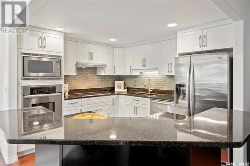 101 510 Saskatchewan Crescent E, Saskatoon, SK - Indoor Photo Showing Kitchen With Stainless Steel Kitchen With Double Sink With Upgraded Kitchen