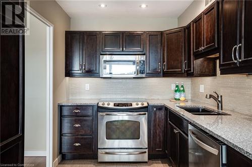 250 Scarlett Road Unit# Ph 2012, Toronto, ON - Indoor Photo Showing Kitchen With Stainless Steel Kitchen With Double Sink With Upgraded Kitchen