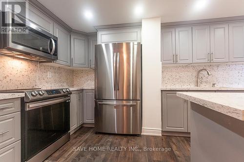 2210 - 299 Mill Road, Toronto (Markland Wood), ON - Indoor Photo Showing Kitchen With Stainless Steel Kitchen With Upgraded Kitchen