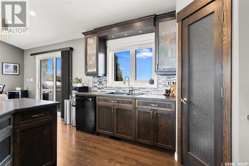 30 Dawn Bay, White City, SK - Indoor Photo Showing Kitchen With Double Sink