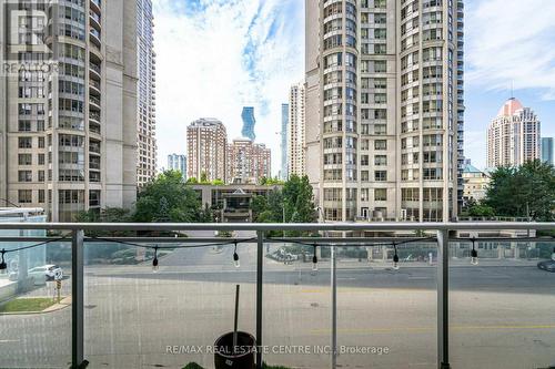 308 - 225 Webb Drive, Mississauga, ON - Outdoor With Balcony With Facade