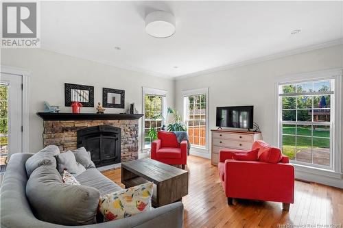 51 Maurice Street, Dieppe, NB - Indoor Photo Showing Living Room With Fireplace