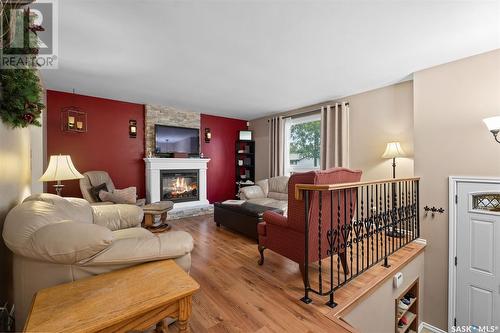 419 Streb Way, Saskatoon, SK - Indoor Photo Showing Other Room With Fireplace