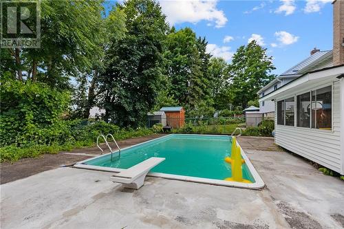 31 Chaffey Street, Brockville, ON - Outdoor With In Ground Pool With Backyard