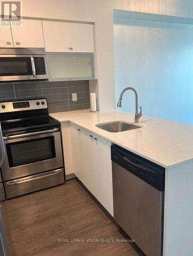 2801 - 150 East Liberty Street, Toronto, ON - Indoor Photo Showing Kitchen With Stainless Steel Kitchen With Upgraded Kitchen