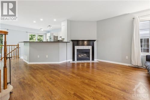 94 Trump Avenue, Ottawa, ON - Indoor Photo Showing Living Room With Fireplace