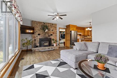 44264 Southgate Road 4, Southgate, ON - Indoor Photo Showing Living Room With Fireplace