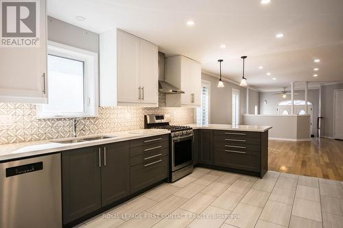 59 Livingstone Street E, Barrie, ON - Indoor Photo Showing Kitchen With Double Sink With Upgraded Kitchen