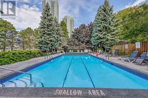 1611 - 7420 Bathurst Street N, Vaughan, ON - Outdoor With In Ground Pool With Backyard