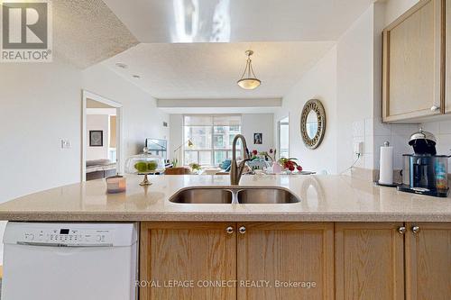 #1802 - 188 Doris Avenue, Toronto, ON - Indoor Photo Showing Kitchen With Double Sink