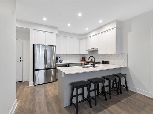 212-1110 Samar Cres, Langford, BC - Indoor Photo Showing Kitchen With Double Sink With Upgraded Kitchen