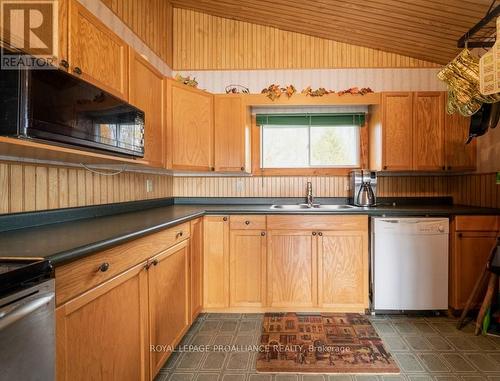 358A Little Finch Lake Road, Addington Highlands, ON - Indoor Photo Showing Kitchen With Double Sink